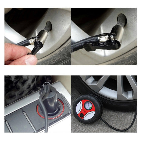 DC12V 12A Car Portable Air Pump Electric Car Tire Pump, Specification��� 16-cylinder Small Motor