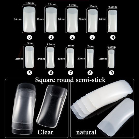 Manicure Tool  Set Fingernails Word Cut Set, Specification: Natural Semi-post