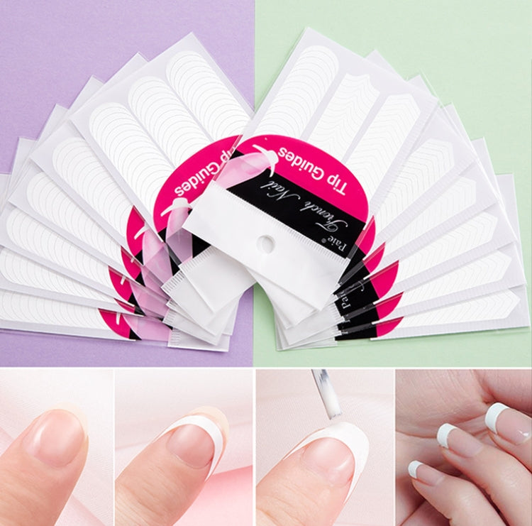 Manicure Tool  Set Fingernails Word Cut Set, Specification: Transparent French Large Set