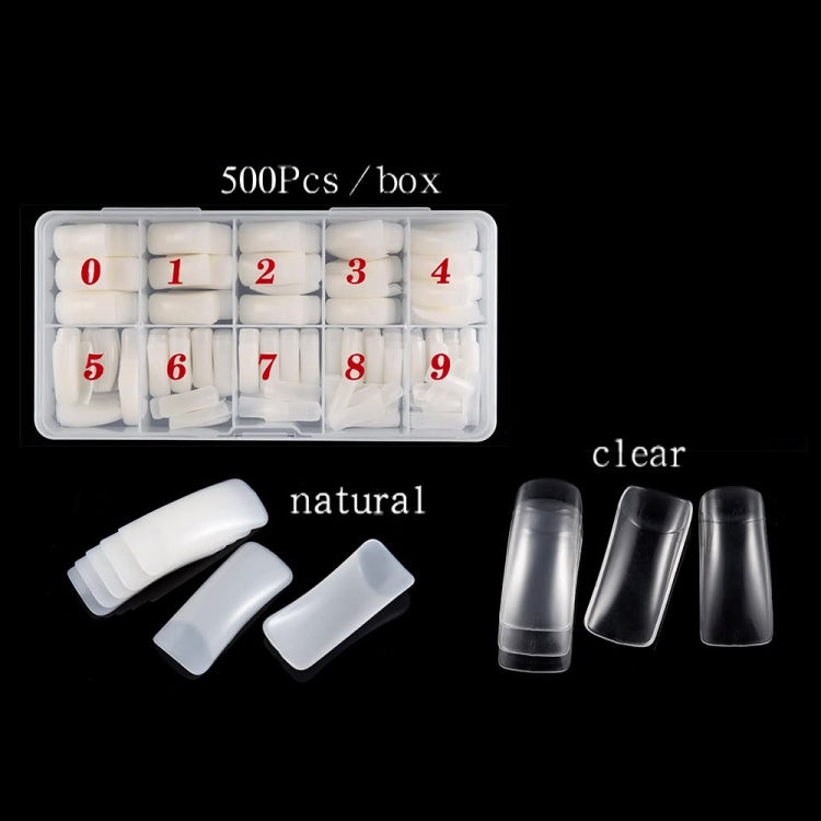 Manicure Tool  Set Fingernails Word Cut Set, Specification: Transparent Full Post Large Set