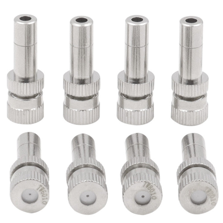 6mm Humidifying And Dedusting Cooling Atomizing Sprinkler Quick-Plug Fog Misting Nozzle, Model: 0.3mm