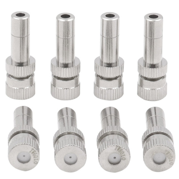 6mm Humidifying And Dedusting Cooling Atomizing Sprinkler Quick-Plug Fog Misting Nozzle, Model: 0.3mm