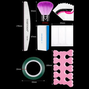 FABIYAN Nail Brush Nail Piece Set Nail Art Polishing Supplies Set, Specification: Natural Small Set