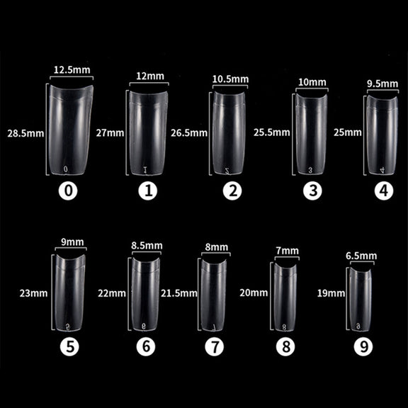 FABIYAN Nail Brush Nail Piece Set Nail Art Polishing Supplies Set, Specification: Transparent Small Set