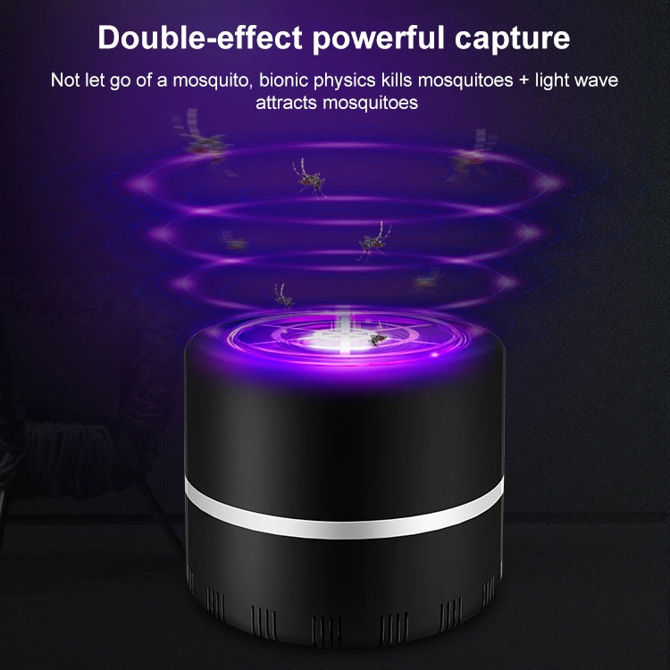 Home Bedroom Light Wave Physical Mosquito Trap Mosquito Lamp, Colour: Black