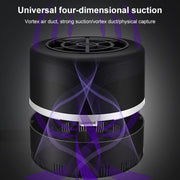 Home Bedroom Light Wave Physical Mosquito Trap Mosquito Lamp, Colour: Black
