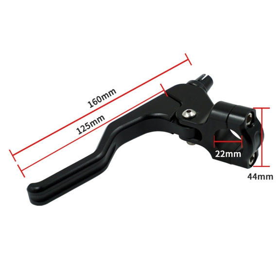 ATV Clutch Hand Brakes CNC Aluminum Alloy 22mm Handle Holder Universal Handbrake(Black)