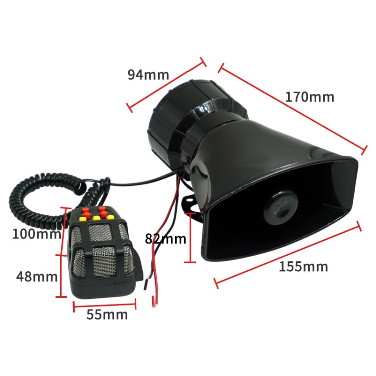 Motorcycle Off-Road Vehicle Car Loudspeaker Seven-Tone Water-resistant Speaker