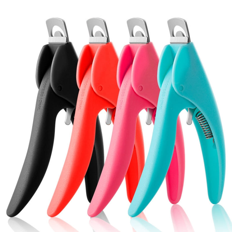 Nail Scissors U-Shaped Scissors DIY French Nail Fake Nail Scissors, Specification: Black