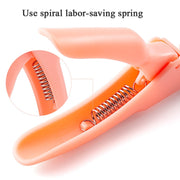 5pcs Nail Scissors U-Shaped Scissors DIY French Nail Fake Nail Scissors, Specification: Orange With Hood