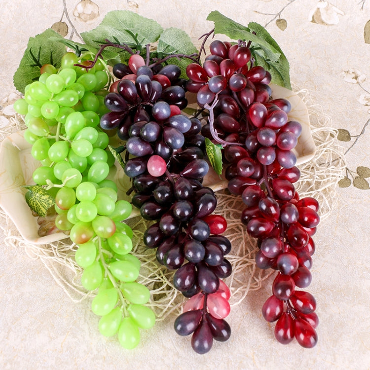 4 Bunches 60 Red Grapes Simulation Fruit Simulation Grapes PVC with Cream Grape Shoot Props