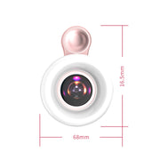 Mobile Phone Macro Lens Beauty Makeup Selfie Light(Black)