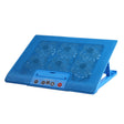 NUOXI M8 Laptop Radiator Multi-Angle Adjustment Six Fan Touch Screen Button Bracket(Blue) - free shipping - PMC TechLife - Order now!