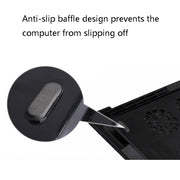 NUOXI M8 Laptop Radiator Multi-Angle Adjustment Six Fan Touch Screen Button Bracket(Blue)