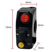 Motorcycle Modification Aluminum Alloy Handle Switch High Low Beam Light Turn Signal Horn Control Switch(Silver)