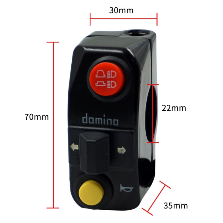 Motorcycle Modification Aluminum Alloy Handle Switch High Low Beam Light Turn Signal Horn Control Switch(Black)
