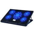 NUOXI S500 Double Switch Control Laptop Radiator Five-Fan Multi-Angle Adjustment Computer Base without Speed Regulation(Black) - Cooling Pads by NUOXI | Online Shopping South Africa | PMC TechLife | Buy Now Pay Later Mobicred