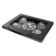NUOXI S500 Double Switch Control Laptop Radiator Five-Fan Multi-Angle Adjustment Computer Base without Speed Regulation(Black)