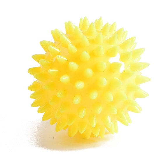 2 PCS TPR Grip Ball Rehabilitation Hemiplegia Stroke Massage Finger Ball, Specification: 6cm (Yellow)
