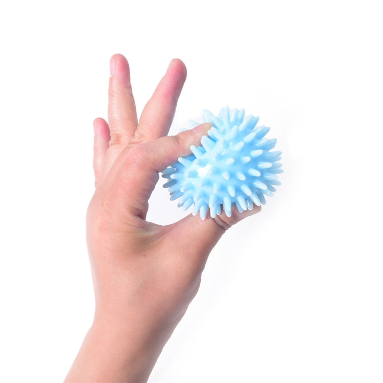 2 PCS TPR Grip Ball Rehabilitation Hemiplegia Stroke Massage Finger Ball, Specification: 6.5cm 20 Pounds (Light Blue)