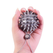 TPR Grip Ball Rehabilitation Hemiplegia Stroke Massage Finger Ball, Specification: 5.5cm With Rope (Gray)