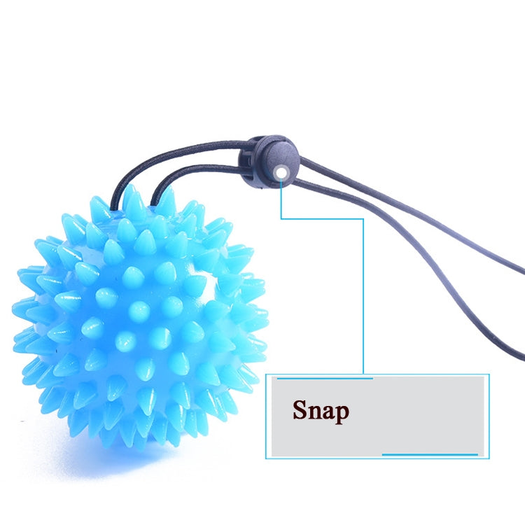 TPR Grip Ball Rehabilitation Hemiplegia Stroke Massage Finger Ball, Specification: 5.5cm With Rope (Gray)