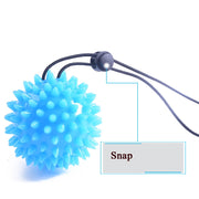 TPR Grip Ball Rehabilitation Hemiplegia Stroke Massage Finger Ball, Specification: 5.5cm With Rope (Gray)