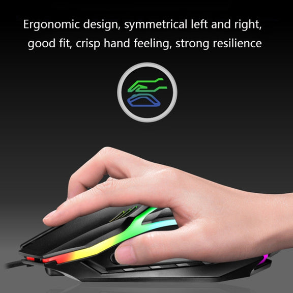 LIMEIDE GTX300 104 Keys Retro Round Key Cap USB Wired Mouse Keyboard, Cable Length: 1.4m, Colour: Punk Set Black