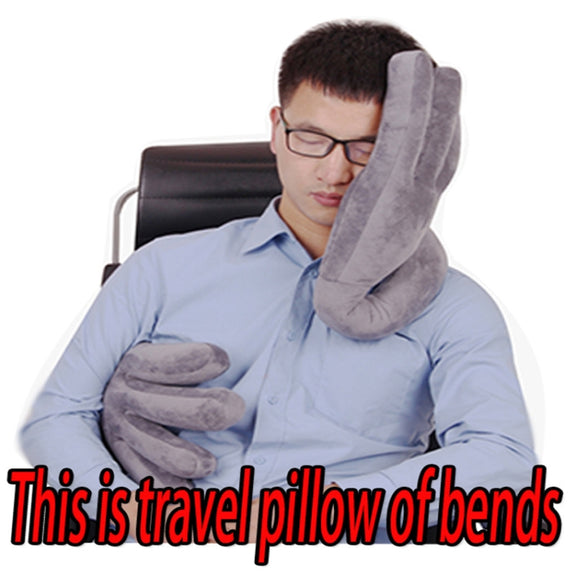 LC-07 Travel Head Pillow Car Headrest Office Lunch Break Pillow(Red)