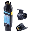 TS170E-Z 12V Car Resistance Trailer Plug Socket Trailer Tester Connector Recorder With 2 Conversion Heads EU Plug - Electronic Test by PMC TechLife | Online Shopping South Africa | PMC TechLife | Buy Now Pay Later Mobicred