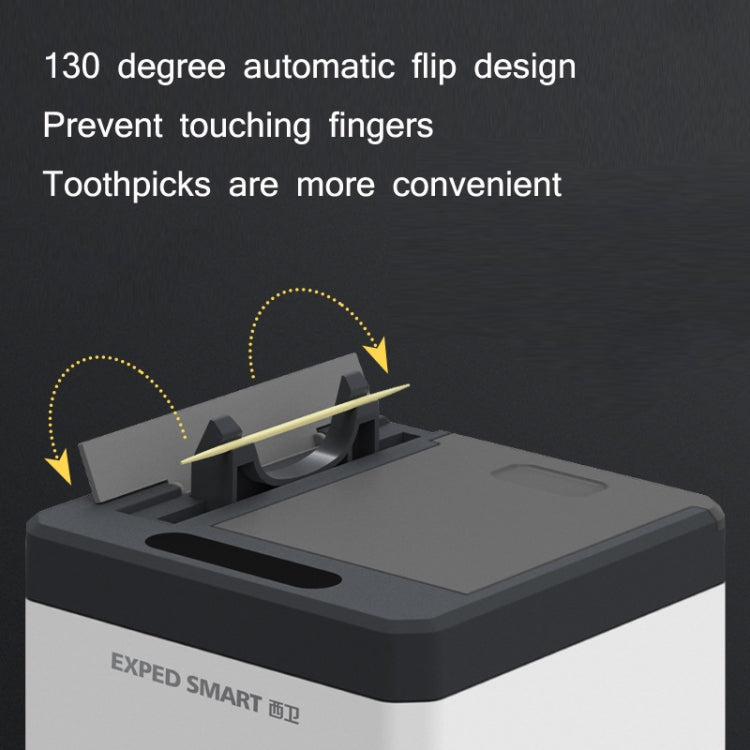 EXPED SMART Intelligent Induction Automatic Toothpick Box Household Restaurant Electric Toothpick Holder, Specification: Battery Version