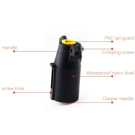 VP170U 7P 12V Trailer Plug Socket Adapter Trailer Connector US Plug