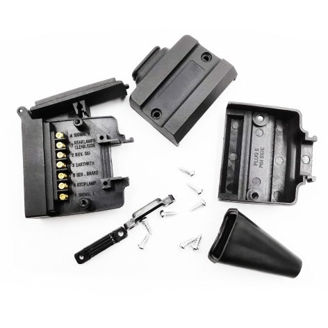VP1120A 12P RV Trailer Plug Socket Water-resistant Connector AU Plug