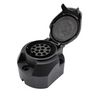 VS1130E 13P 12V RV Traveler Trailer Nylon Water-resistant Plug Socket EU Plug