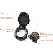 VS1130E 13P 12V RV Traveler Trailer Nylon Water-resistant Plug Socket EU Plug