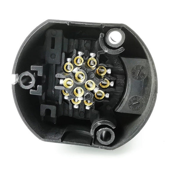 VS1130E 13P 12V RV Traveler Trailer Nylon Water-resistant Plug Socket EU Plug