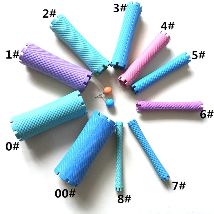 Hair Salon Large Perm Bar Pear Flower Curly Thickened Perm Bar Hairdressing Tools, Random Color Delivery(4 Bar)