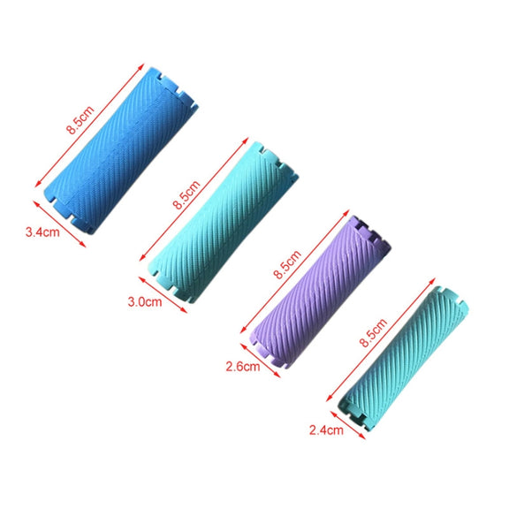 Hair Salon Large Perm Bar Pear Flower Curly Thickened Perm Bar Hairdressing Tools, Random Color Delivery(4 Bar)