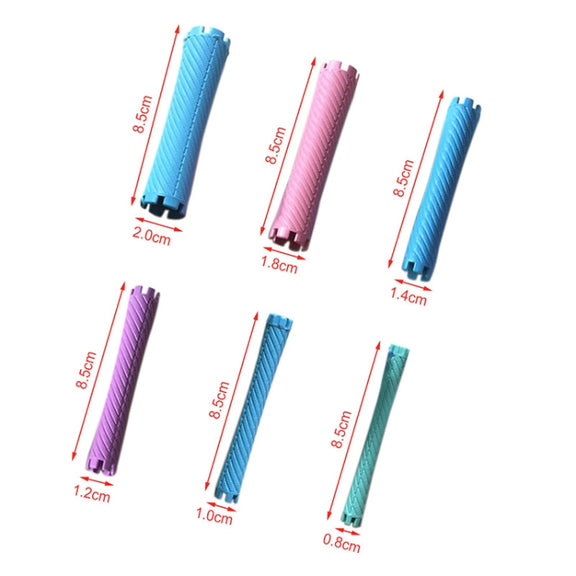Hair Salon Large Perm Bar Pear Flower Curly Thickened Perm Bar Hairdressing Tools, Random Color Delivery(00 Bar)