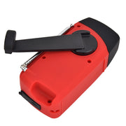 HRD-902 Multifunctional Hand Crank Solar Power LED Flashlight Emergency  Alarm FM Radio