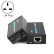 HDY-60 HDMI to RJ45 60m Extender Single Network Cable to For HDMI Signal Amplifier(UK Plug) - Amplifier by PMC TechLife | Online Shopping South Africa | PMC TechLife | Buy Now Pay Later Mobicred