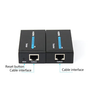 HDY-60 HDMI to RJ45 60m Extender Single Network Cable to For HDMI Signal Amplifier(US Plug)