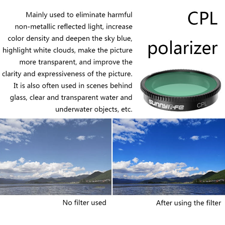 Sunnylife Sports Camera Filter For Insta360 GO 2, Colour: 3 in 1 CPL+ND8+ND16