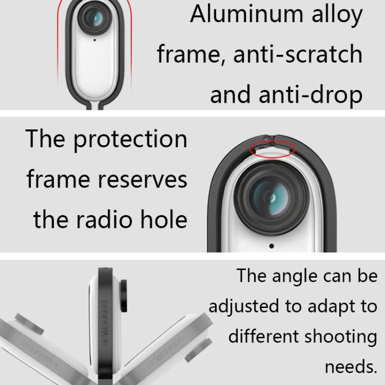 Sunnylife IST-Q9439 for Insta360 GO Metal Protective Frame with 1/4 inch Adapter & Screw
