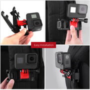 Sunnylife TY-Q9266 for Insta360 GO / DJI Osmo Action / GoPro Mount Bracket Stabilizer Backpack Clip with Screw