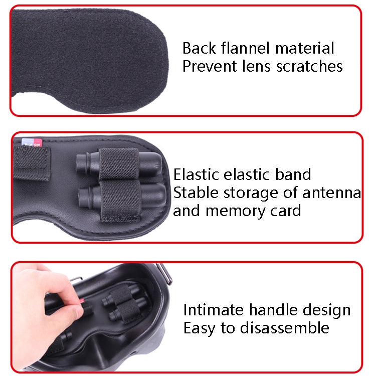 Sunnylife FV-Q9307 For DJI FPV Flight Glasses V2 Protective Cover Dust Shading Storage Mat(Black)
