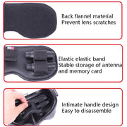 Sunnylife FV-Q9307 For DJI FPV Flight Glasses V2 Protective Cover Dust Shading Storage Mat(Black)