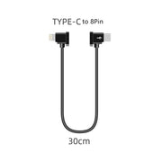Sunnylife TY-X9304 Suitable For DJI Mavic Air 2S / DJI FPV Flight Glasses V2 / Mavic Mini2 / Osmo Pocket 2 Mobile Phone Tablet Cable 30cm Type-C to 8 Pin Cable