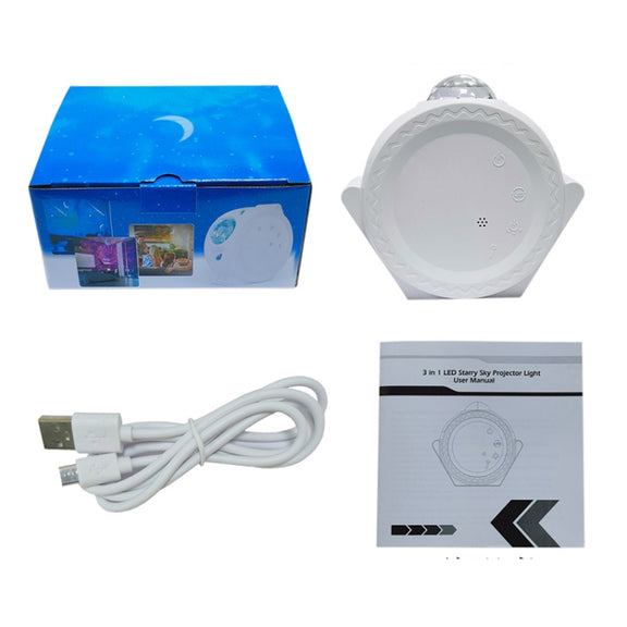 SC511 3 In 1 Watermark Starry Sky Projector Graffiti Smart Atmosphere Night Light, Light color: White WiFi