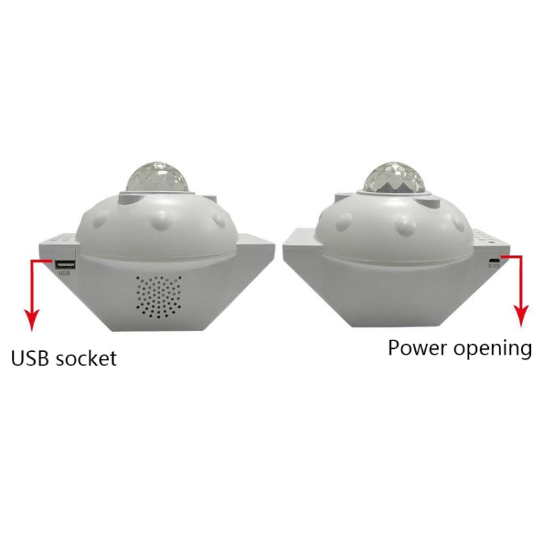 SC522-01 USB Bluetooth Music Watermark Starry Sky Projection Light LED Stage Light Night Light(Black)